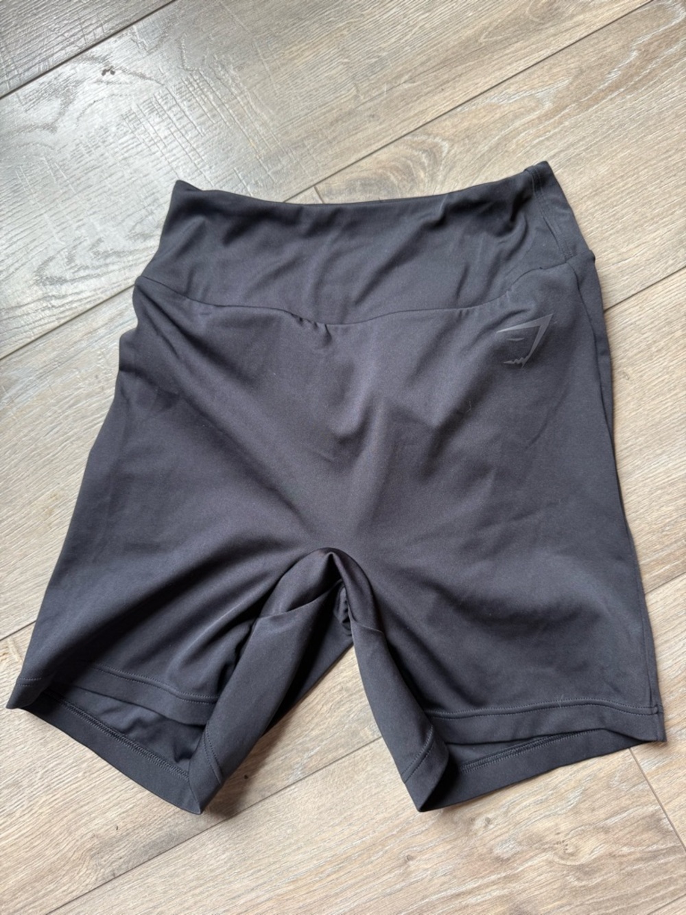 Gymshark Black High-Rise Bike Shorts
